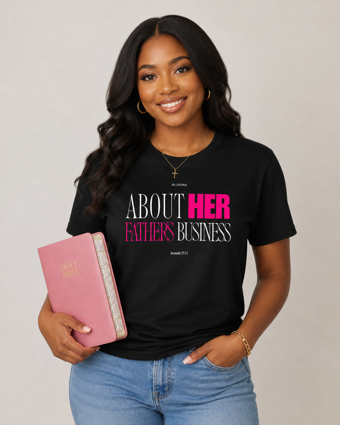 About Her Father's Business Graphic Tee